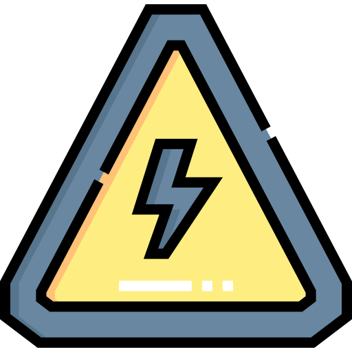 Electric danger sign